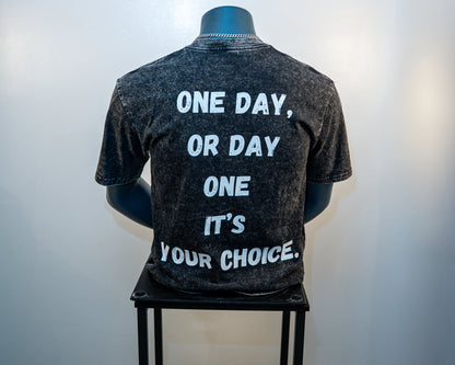 HENKO's black acid wash t shirt 100% cotton Semi-oversize.